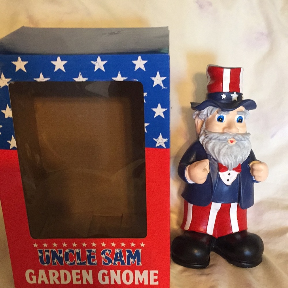 Uncle Sam Garden Gnome NEW